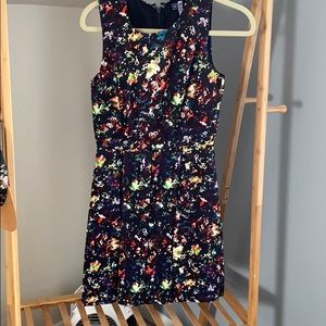 GAP Pleated Multi-Color Dress